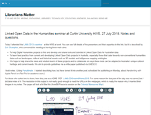 Tablet Screenshot of librariansmatter.com